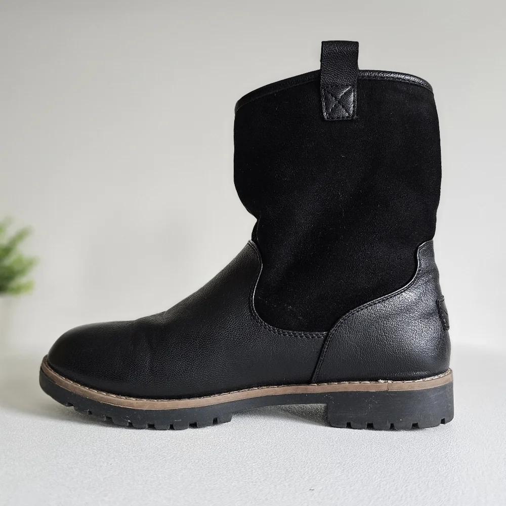 Nautica Bosun 3 Women's Mid-Shaft Black Comfy Chic Boots Size 9